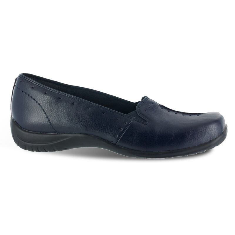 イージーストリート レディース シューズ スリッポン・ローファー Easy Street Purpose Women'slip-On Shoes Navy ネイビー｜ReVida 店