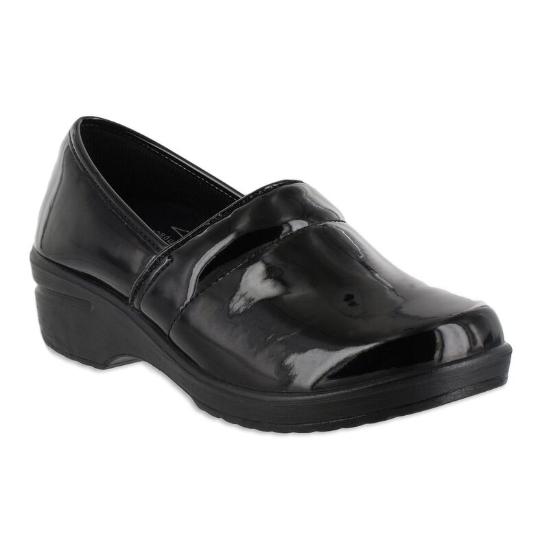 イージーストリート レディース シューズ サンダル Easy Works by Easy Street Lyndee Women\u0027s Work Shoes Black Patent 黒いこと コンフォートサンダル-レディース靴