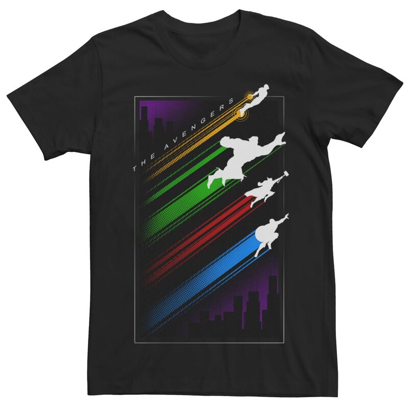アニメキャラクター レディース トップス Tシャツ Licensed Character Men's Avengers Tee Black ブラック