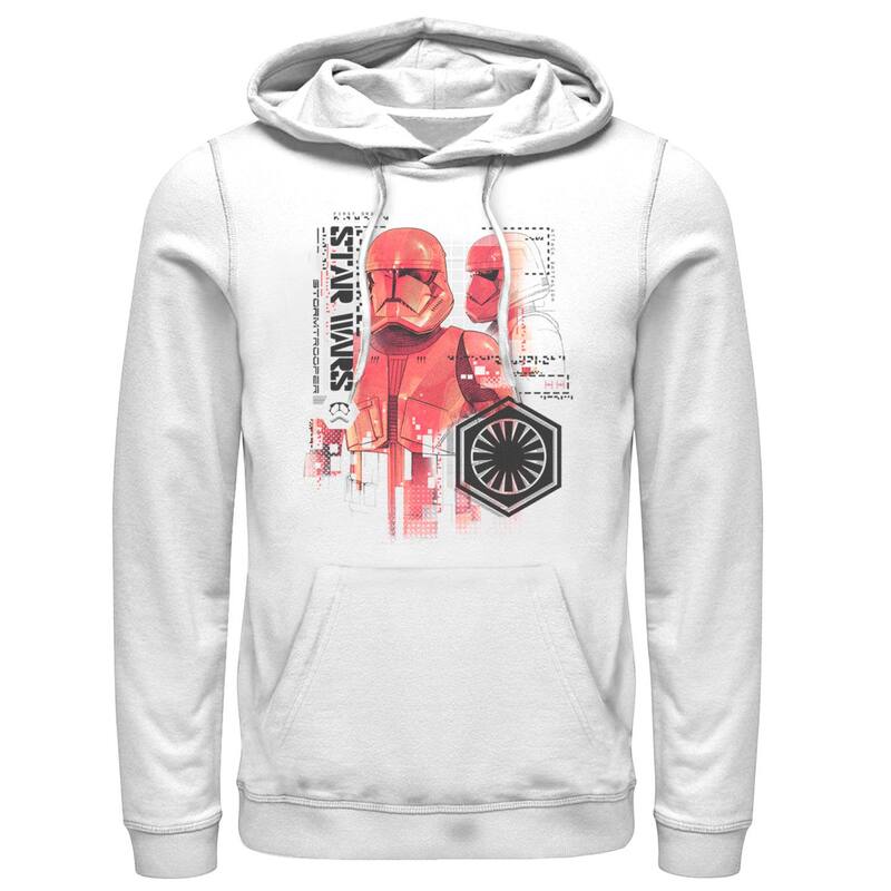アニメキャラクター レディース トップス Tシャツ パーカー Licensed Character Men'star Wars The Rise of Skywalker Sith Trooper Schematic Pullover Hoodie White ホワイト 14,230円