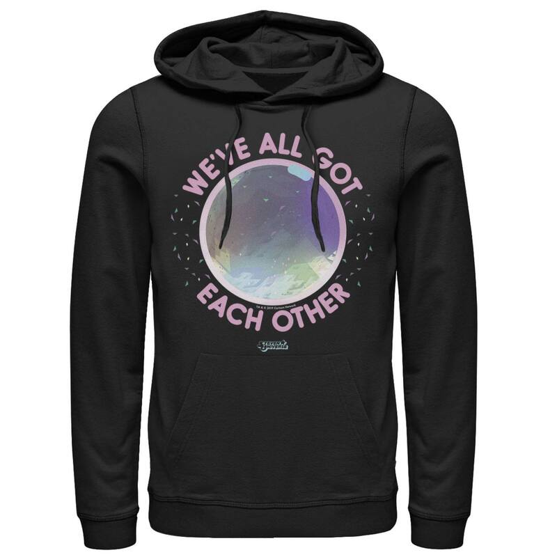 アニメキャラクター レディース トップス Tシャツ パーカー Licensed Character Men's Cartoonetwork Steven Universe We've All Got Each Other Hoodie Black ブラック