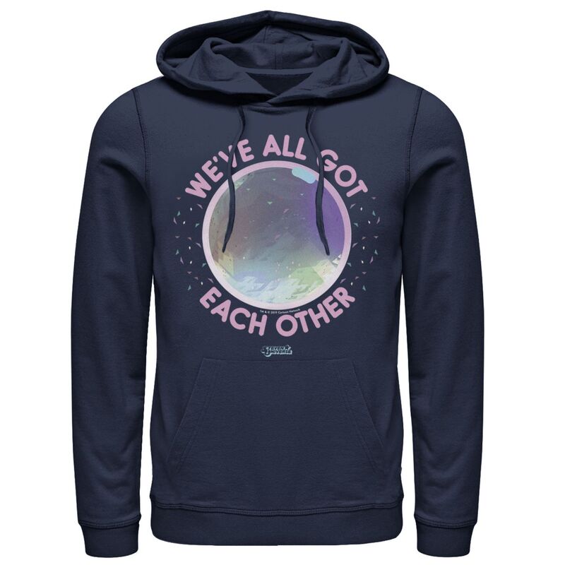 アニメキャラクター レディース トップス Tシャツ パーカー Licensed Character Men's Cartoonetwork Steven Universe We've All Got Each Other Hoodie Navy ネイビー