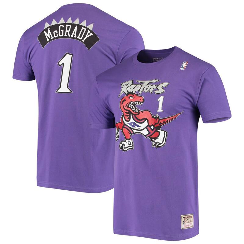ミッチェル\u0026ネス レディース トップス プルオーバー Men\u0027s Mitchell \u0026 Ness Tracy McGrady Purple Toronto Raptors Hardwood Classicstitch Name \u0026 Number T-Shirt Rpt Purple パープル