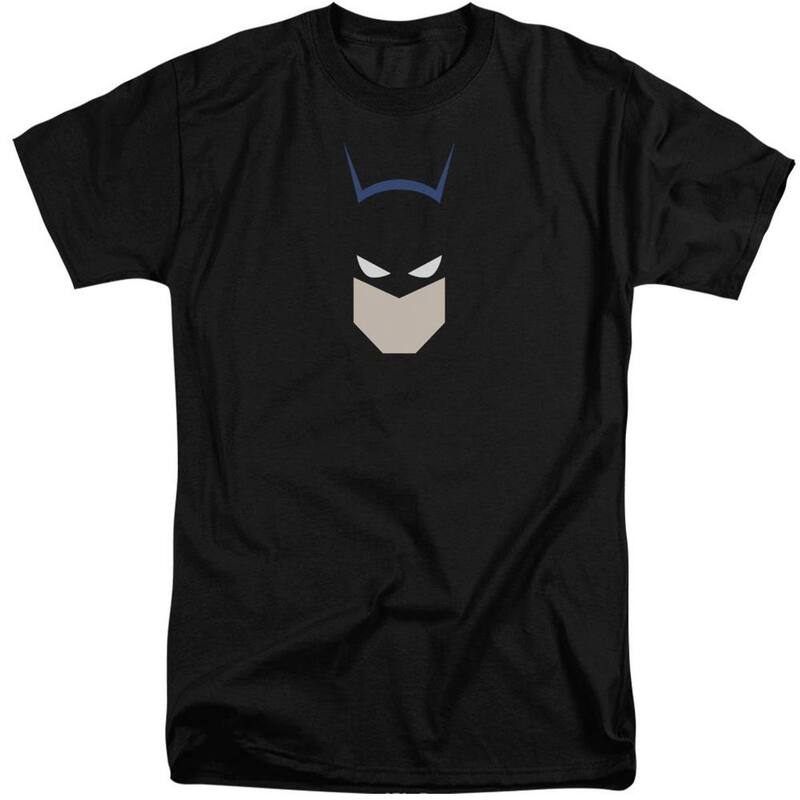 アニメキャラクター レディース トップス Tシャツ トール Licensed Character Batman Bat Head Short Sleeve Adultall T-shirt Black ブラック