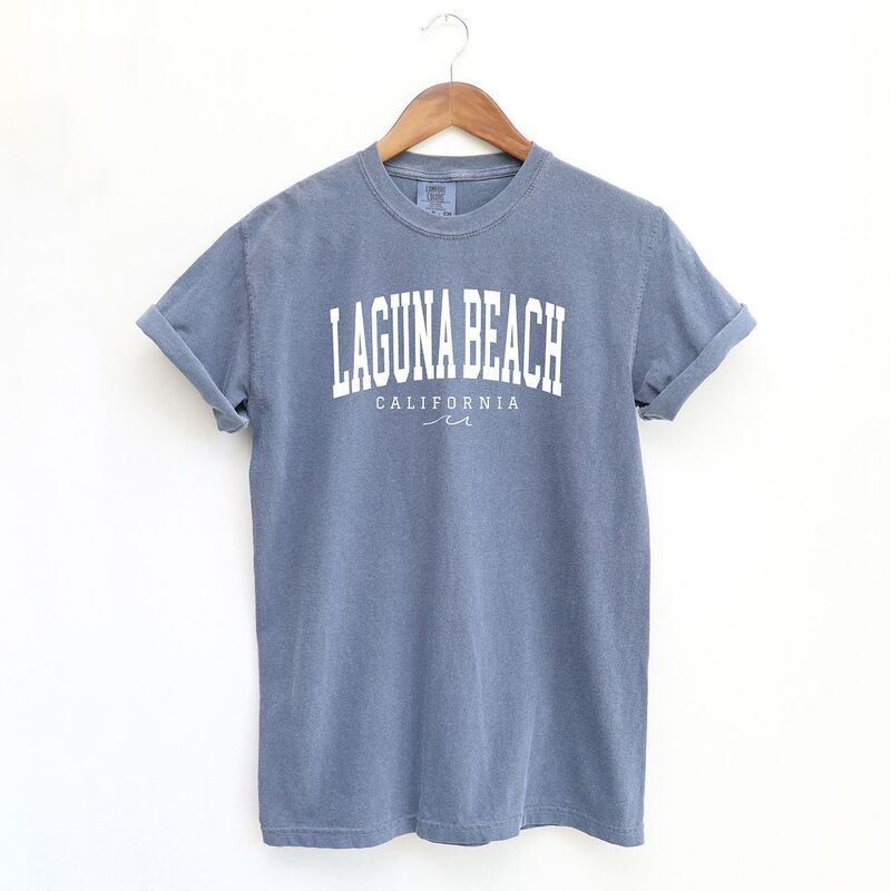 Simply Sage Market レディース トップス ティーシャツ Simply Sage Market Laguna Beach Bold Garment Dyed Tees Blue Jean 青色 トップス-Tシャツ・カットソー