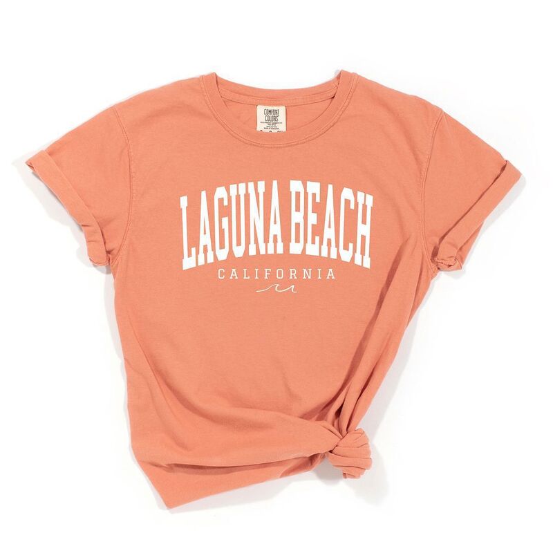 Simply Sage Market レディース トップス Tシャツ Simply Sage Market Laguna Beach Bold Garment Dyed Tees Terracotta テラコッタ
