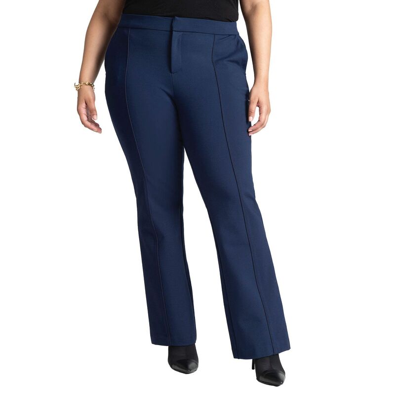 エロクイ レディース ボトムス カジュアルパンツ フレア プラスサイズ ELOQUII Women's Plusize The Ultimate Stretch Flare Leg Pant Maritime Blue ブルー
