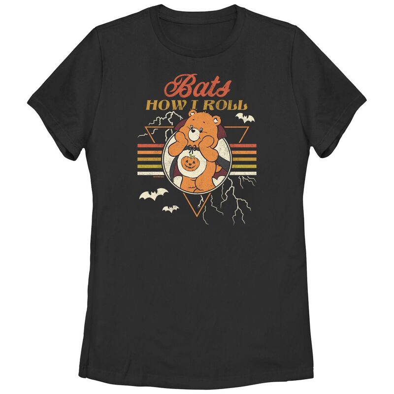 アニメキャラクター レディース トップス Tシャツ グラフィック Licensed Character Juniors' Care Bears Bats How I Roll Graphic Tee Black ブラック 7,015円