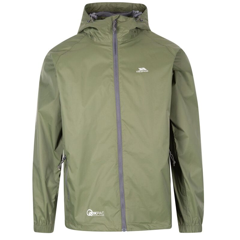 トレスパス レディース アウター ジャケット・ブルゾン Trespass Unisex Adult Qikpac Waterproof Jacket Moss|ReVida 店