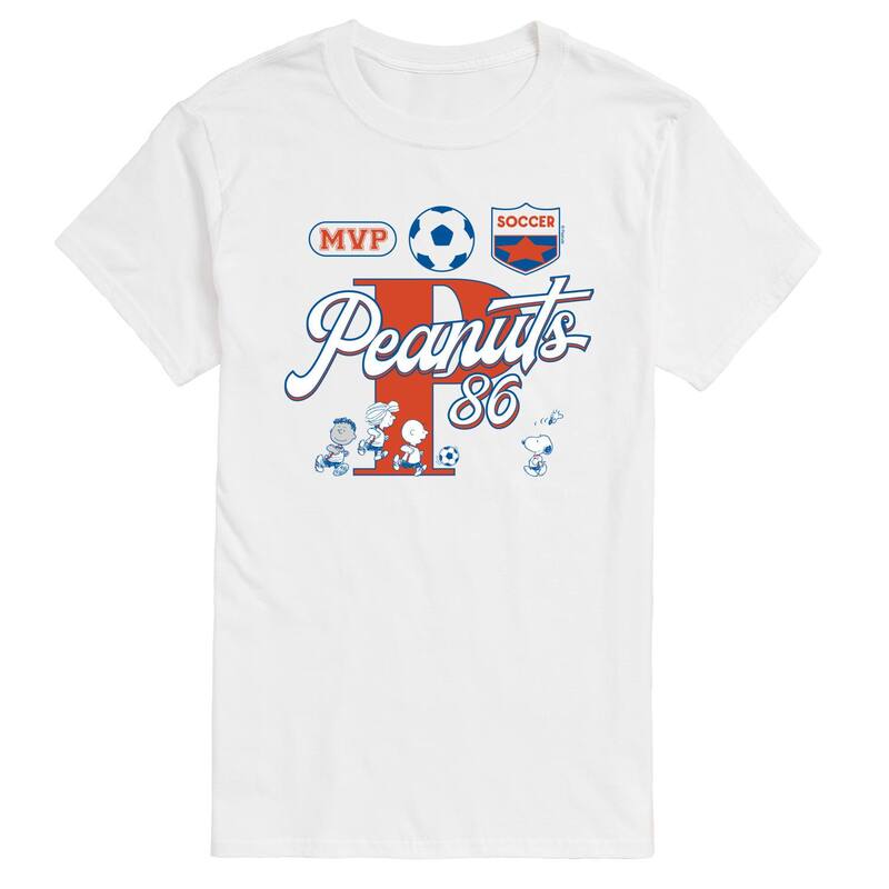 アニメキャラクター レディース トップス Tシャツ トール ジャージー グラフィック Licensed Character Big & Tall Peanutsoccer Jersey Graphic Tee White ホワイト
