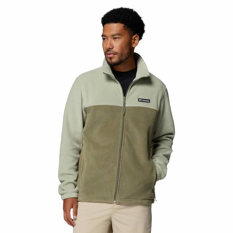 コロンビア レディース アウター ジャケット・ブルゾン Tシャツ フリース Men's Columbia Steens Mountain Full-Zip Fleece Jacket Safari Stone Green グリーン