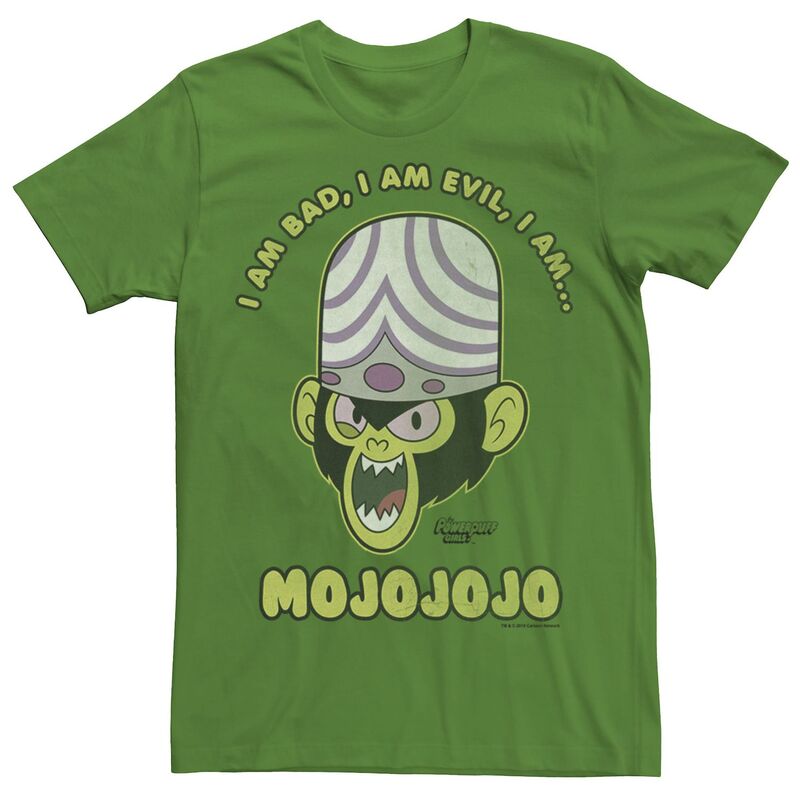 アニメキャラクター レディース トップス Tシャツ Licensed Character Men's Cartoonetwork Mojojojo Powerpuff Girls Tee Kelly