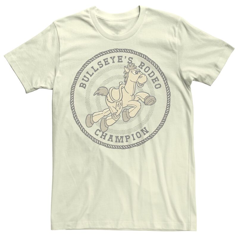 ディズニー ピクサー レディース トップス Tシャツ Disney / Pixar's Toy Story Men's Bullseye's Rodeo Champion Tee Natural