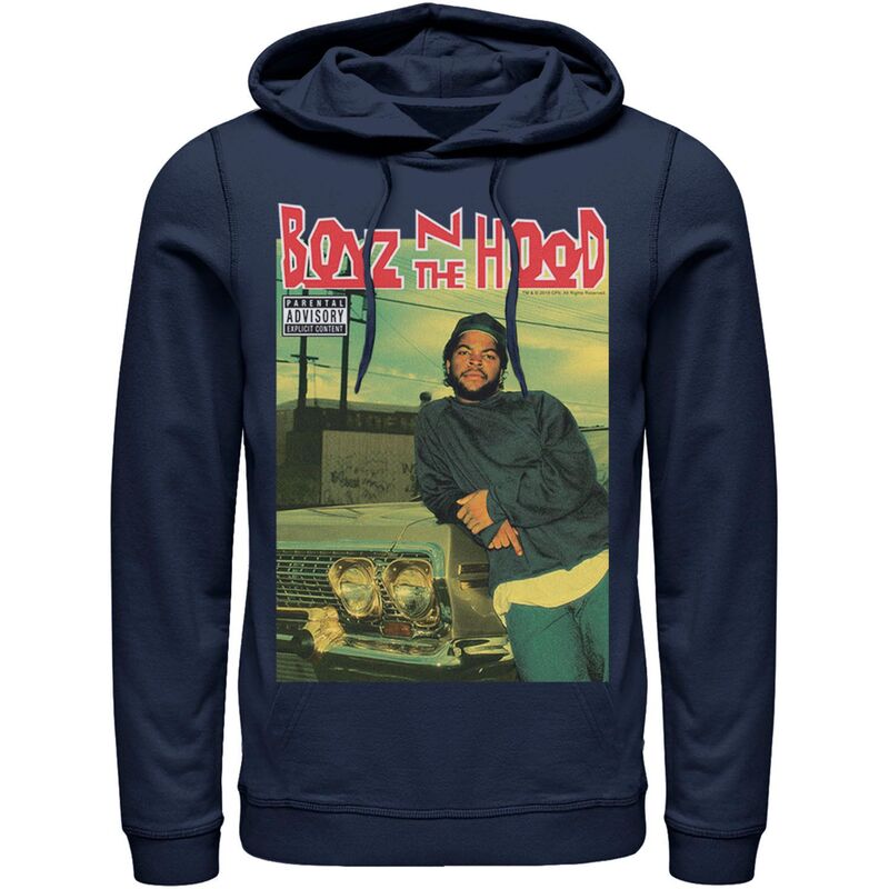 アニメキャラクター レディース トップス Tシャツ パーカー Licensed Character Men's Boyz In The Hood Album Cover Poster Hoodie Navy ネイビー