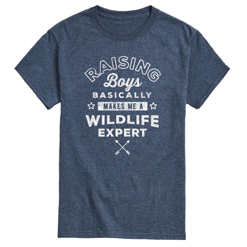 アニメキャラクター レディース トップス Tシャツ Licensed Character Men's Raising Boys Wildlifexpertee Blue ブルー