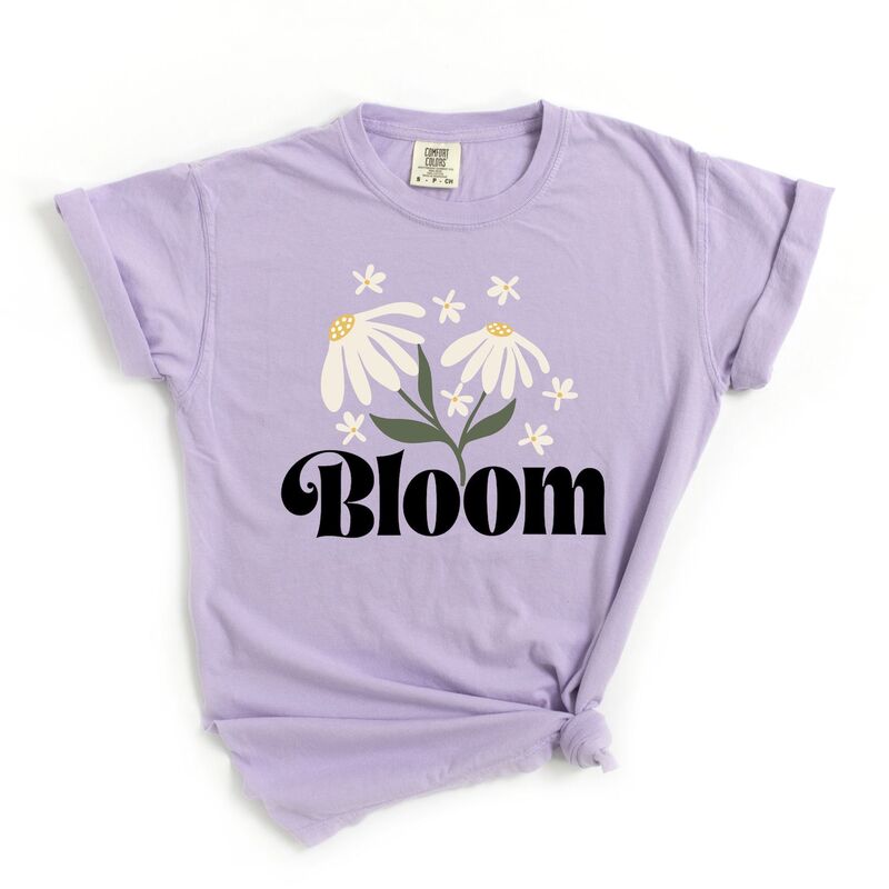 Simply Sage Market レディース トップス ティーシャツ Simply Sage Market Bloom Daisy Flower Garment Dyed Tees Orchid レディースファッション-トップス-Tシャツ・カットソー