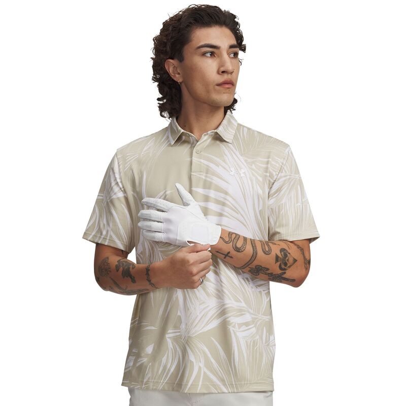 アンダーアーマー レディース トップス プルオーバー スポーツシャツ 刷り上げる Men\u0027s Under Armour Matchplay Printed Polo Khaki Base カーキ