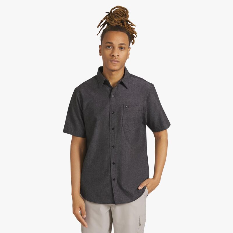 クイックシルバー レディース トップス Tシャツ Men's Quiksilver Short Sleeve Camp Shirt Anthracite