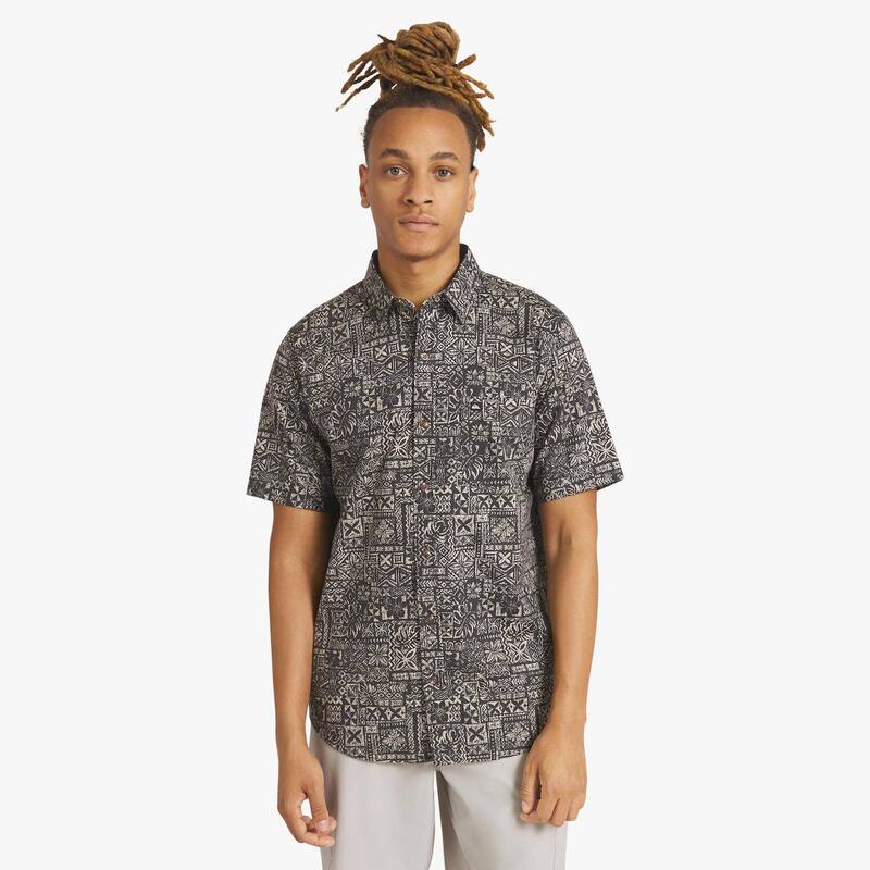 クイックシルバー レディース トップス Tシャツ Men's Quiksilver Short Sleeve Camp Shirt Phantom