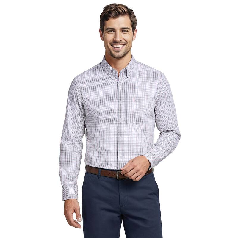 アイゾッド レディース トップス Tシャツ ダウン Men's IZOD Long Sleeve Button-Down Shirt Purple Velvet パープル