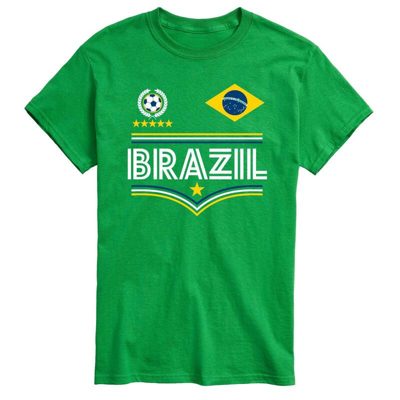 アニメキャラクター レディース トップス Tシャツ トール ジャージー グラフィック Licensed Character Big & Tall Brazil Soccer Jersey Graphic Tee Green グリーン