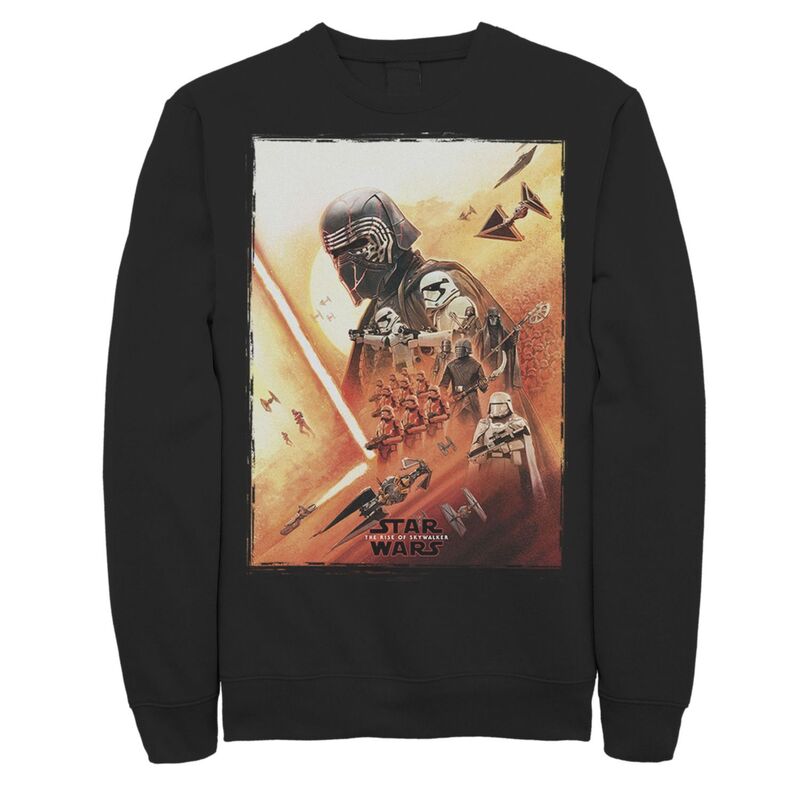 はやりっ児 ウォーズ レディース トップス プルオーバー 汗水 Men\u0027star Wars The Rise of Skywalker Kylo Poster Sweatshirt Black 黒いこと