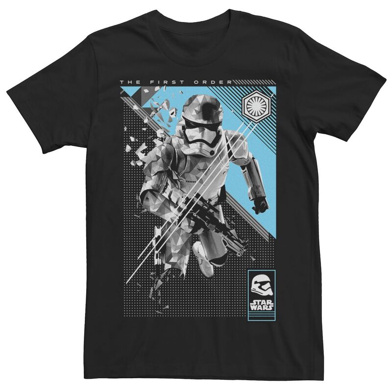 スター ウォーズ レディース トップス Tシャツ Men'star Wars Poly Stormtrooper Poster Tee Black ブラック