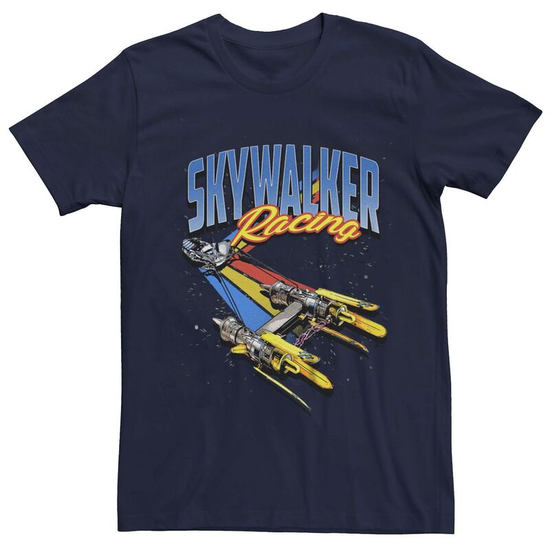 アニメキャラクター レディース トップス Tシャツ グラフィック Licensed Character Men'star Warskywalkeracingraphic Tee Navy ネイビー