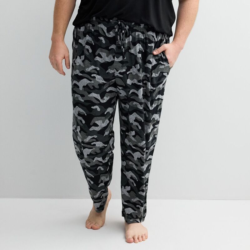 ソノマ レディース アンダーウェア ナイトウェア パンツ トール Big & Tall Sonoma Goods For Life Supersoft Pajama Pants Camo Black ブラック