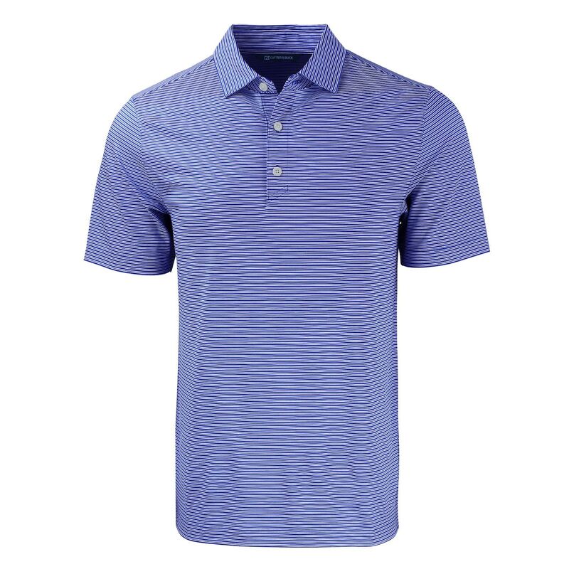 裁断師アンドうしろ側 レディース トップス プルオーバー スポーツシャツ トール Cutter \u0026 Buck Forgeco Double Stripe Stretch Recycled Mens Big \u0026Tall Polo Tour Blue 青色