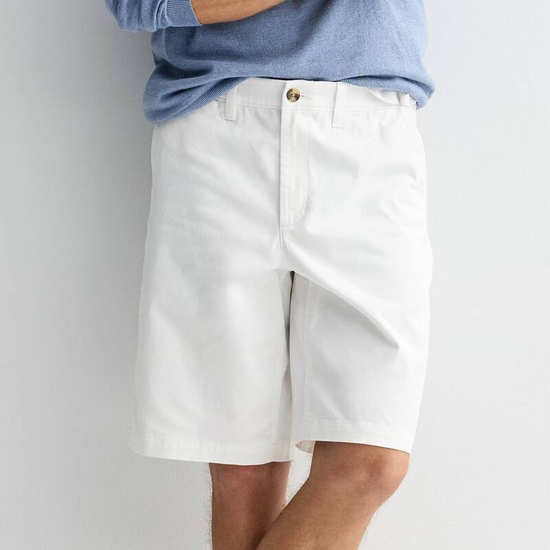ソノマ レディース ボトムス ハーフパンツ・ショーツ ショートパンツ Men'sonoma Goods For Life FLEXWEAR Flat Front Shorts White ホワイト|ReVida 店