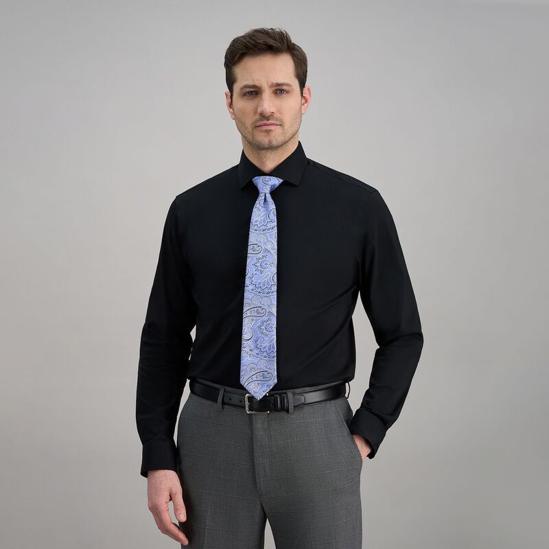ハガー レディース トップス プルオーバー Men\u0027s Haggar Wrinkle Free Classic Dresshirt Black Solid 黒いこと