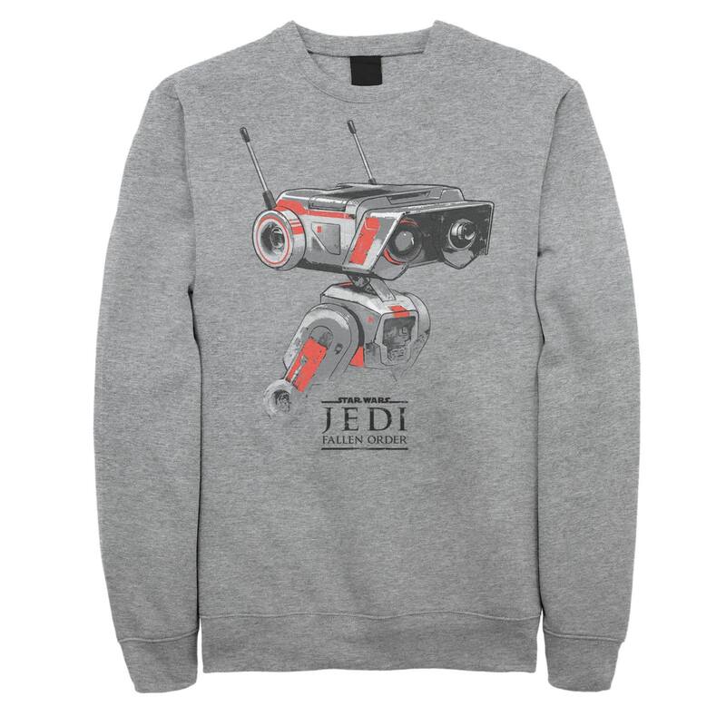 アニメキャラクター レディース トップス Tシャツ スウェット Licensed Character Men'star Wars Jedi Fallen Order BD-1 Sweatshirt Athletic Heather ヘザー