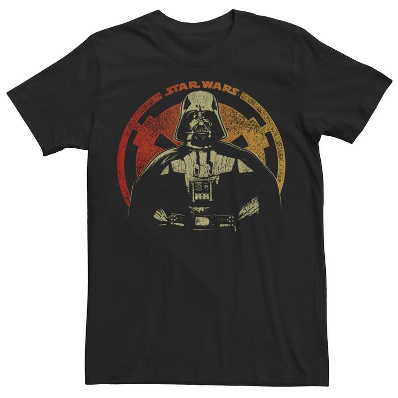 スター ウォーズ レディース トップス Tシャツ ロゴ Men'star Wars Darth Vader Imperialogo Tee Black ブラック