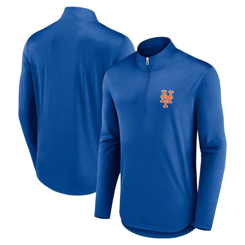 アンブランデッド レディース トップス Tシャツ Unbranded Men Fanatics Branded Royal New York Mets Quarterback Quarter-Zip Top Met Blue ブルー