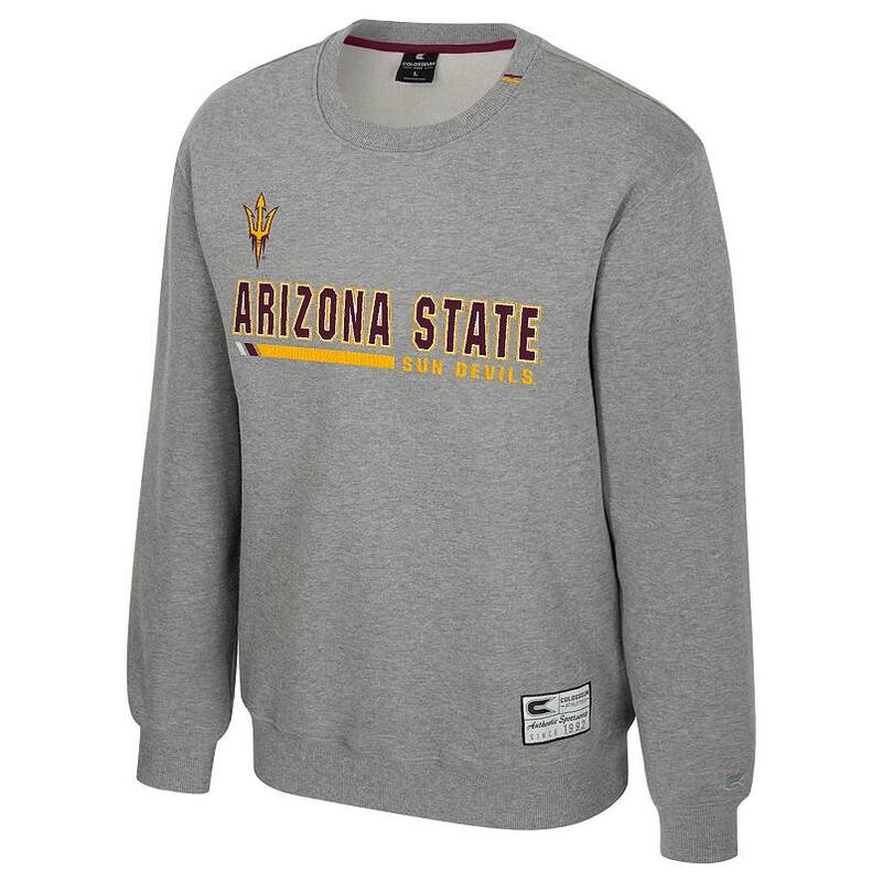 アンブランデッド メンズ トップス Tシャツ クルーネック スウェット Unbranded Men's Arizona State Sun Devils Charlie Grey Crewneck Sweatshirt No Color グレー