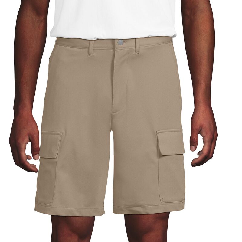 ランズエンド レディース ボトムス ハーフパンツ・ショーツ ショートパンツ Men's Lands' End 9-in. Flex Performance Cargo Shorts Khaki カーキ