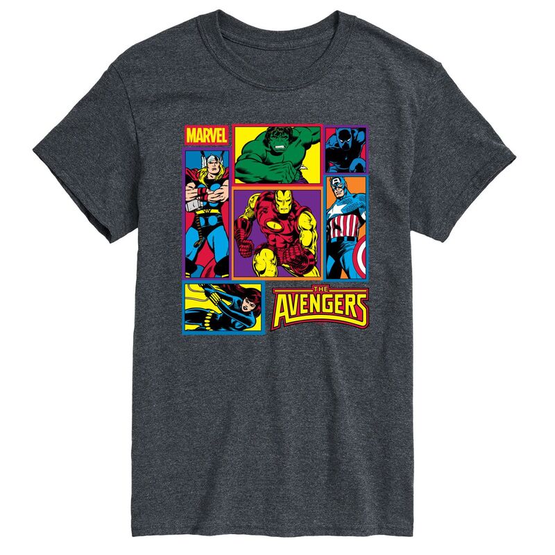 マーベル レディース トップス Tシャツ トール グラフィック Big & Tall Marvel The Avengers Graphic Tee Heather Charcoal チャコール