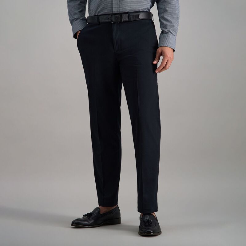 ハガー レディース ボトムス カジュアルパンツ Men's Haggar Iron Free Premium Khaki Straight-Fit Flat Front Perfect Fit Waistband Casual Pant Black ブラック｜ReVida 店