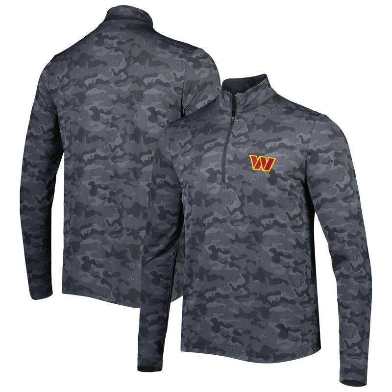 アンティグア レディース トップス プルオーバー 汗水 Men\u0027s Antigua Black Washington Commanders Brigade Quarter-Zip Sweatshirt Wft Black 黒いこと