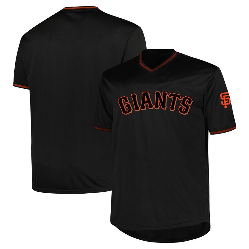 プロファイル レディース トップス プルオーバー トール プルオーバー Men\u0027s Profile Black San Francisco Giants Big \u0026 Tall Pop Fashion Jersey Gnt Black 黒いこと