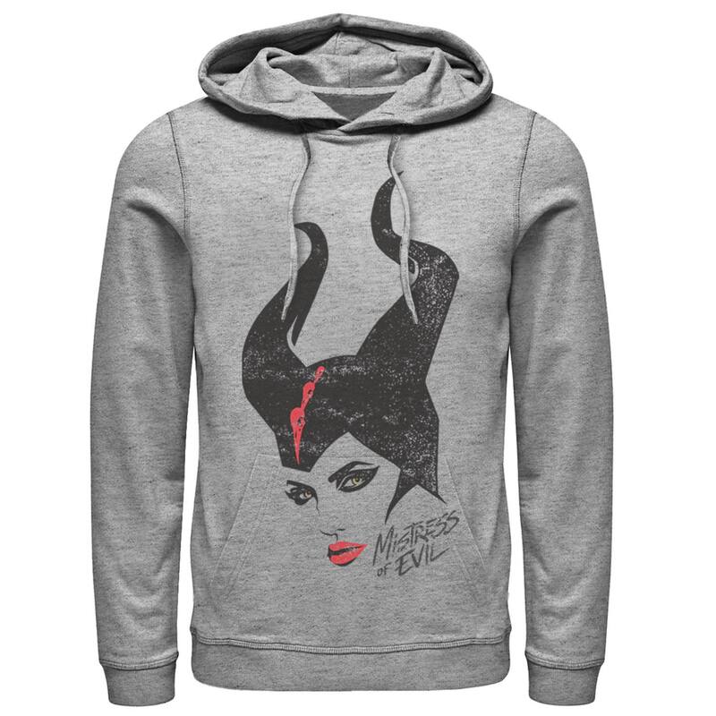 ディズニー レディース トップス Tシャツ パーカー Disney's Maleficent Mistress Of Evil Sketch Men's Hoodie Athletic Heather ヘザー
