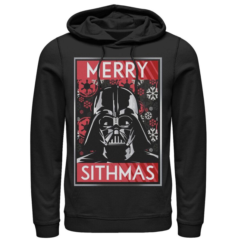 スター ウォーズ レディース トップス Tシャツ パーカー Men'star Wars Darth Vader Merry Sithmas Christmas Hoodie Black ブラック