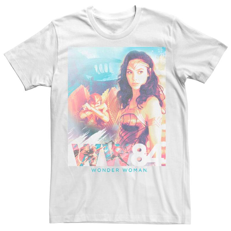 アニメキャラクター レディース トップス Tシャツ Licensed Character Men's DComics Wonder Woman Wonder Photo Real Group Shotee White ホワイト