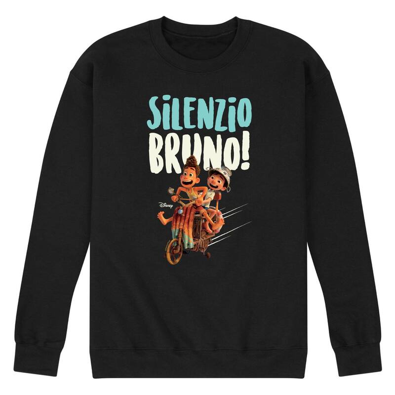 ウォルトディズニー レディース トップス プルオーバー 汗水 フリース Disney\u0027s Luca Men\u0027silenzio Bruno Fleece Sweatshirt Black 黒いこと