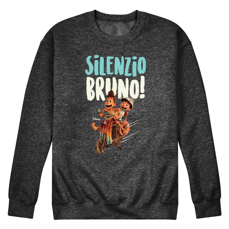 ウォルトディズニー レディース トップス プルオーバー 汗水 フリース Disney\u0027s Luca Men\u0027silenzio Bruno Fleece Sweatshirt Gray 薄墨色
