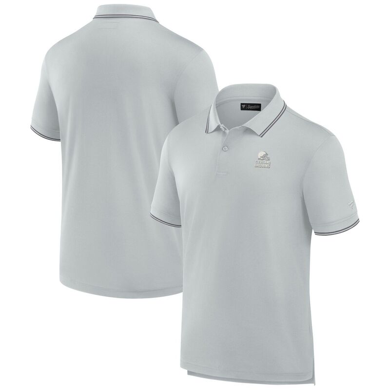 ファナティクス レディース トップス Tシャツ ポロシャツ Men's Fanatics Gray Cleveland Browns Front Office Pique Polo Brn Grey グレー