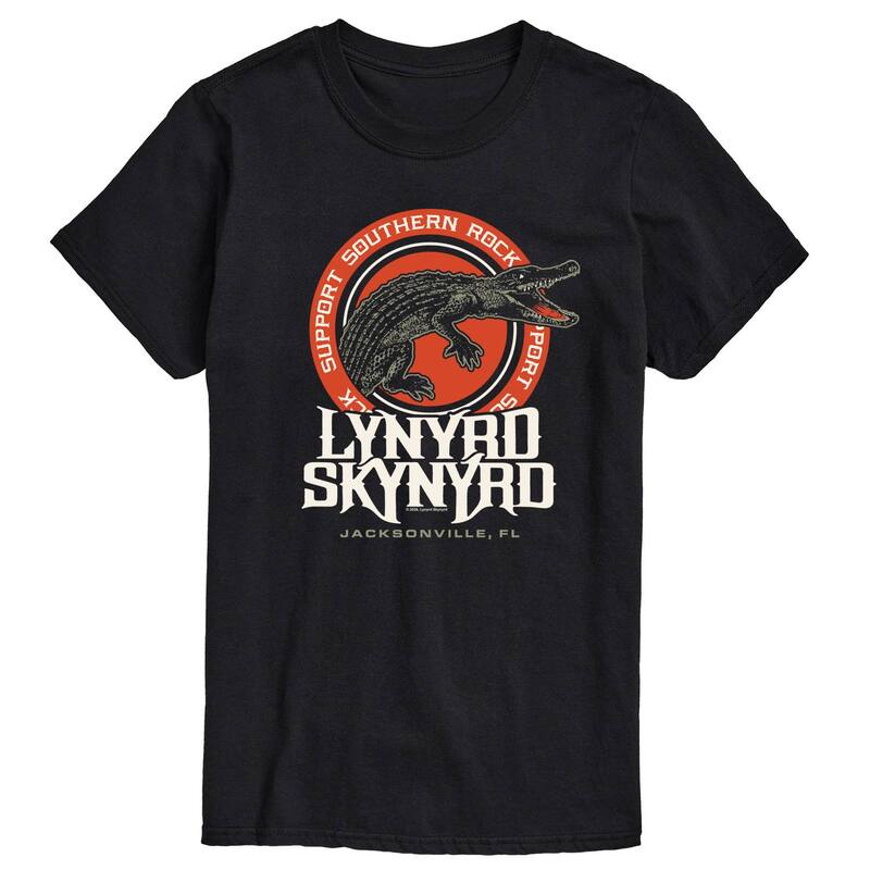 アニメキャラクター レディース トップス Tシャツ トール グラフィック Licensed Character Big & Tallynyrd Skynyrd Support Southern Rock Graphic Tee Black ブラック|ReVida 店
