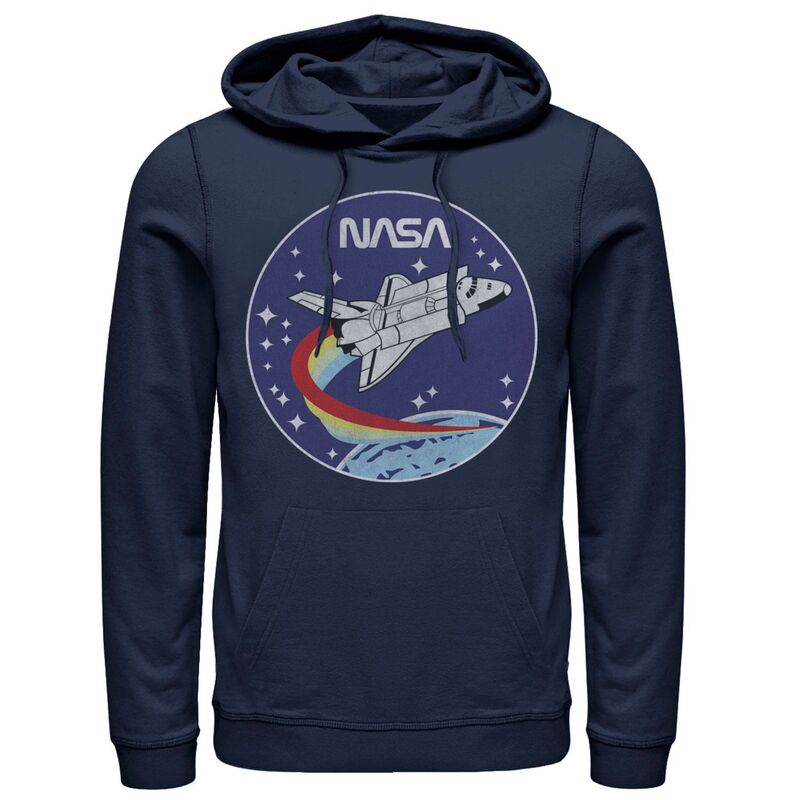 アニメキャラクター レディース トップス Tシャツ パーカー Licensed Character Men's NASA Shuttle Launch Orbit Circle Patchoodie Navy ネイビー 13,121円