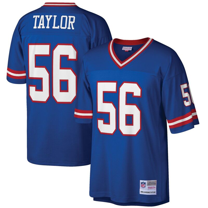ミッチェル&ネス レディース トップス Tシャツ トール ジャージー Men's Mitchell & Ness Lawrence Tayloroyal New York Giants Big & Tall 1986 Retired Playereplica Jersey Gia Blue ブルー